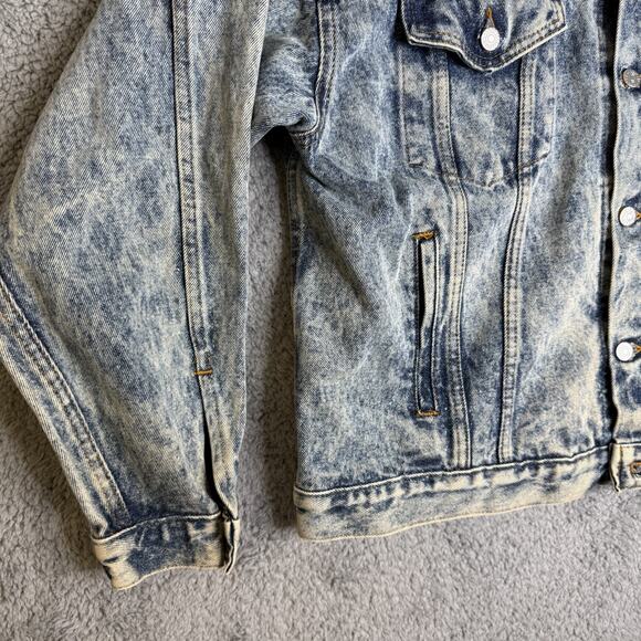 Vintage HPD Jacket Adult Large Honolulu Police Department Blue Acid Wash USA - Picture 5 of 9